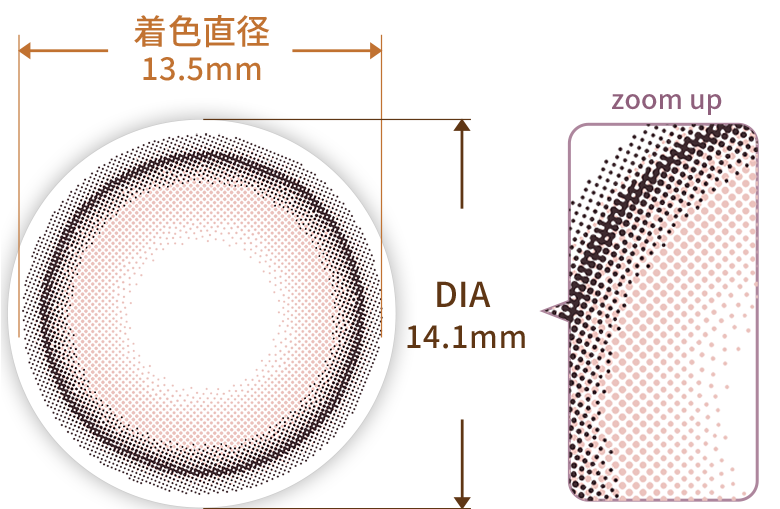 着色直径13.5mmDIA14.1mm