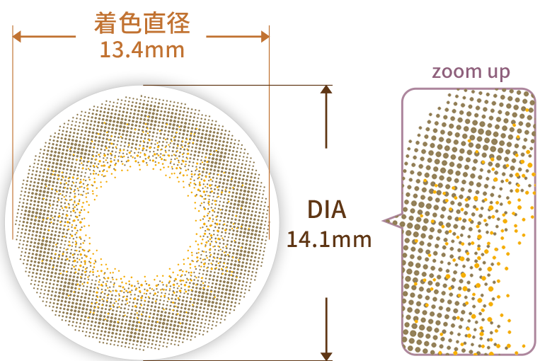 着色直径13.4mmDIA14.1mm