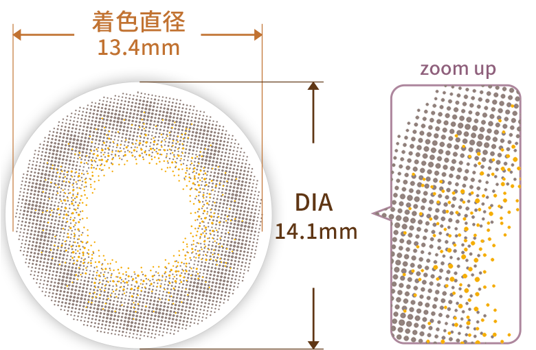 着色直径13.4mmDIA14.1mm